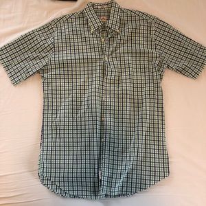 Peter Millar Green and Blue Casual Button Down